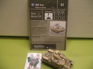 =Axis & Allies Miniatures BASE SET M3 Lee with card 20/48= - Picture 1 of 1