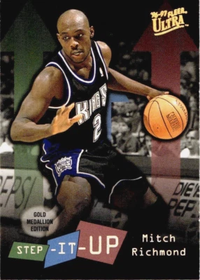 1996-97 Fleer Ultra - Step-It-Up Mitch Richmond #G284 - Image 1 of 2