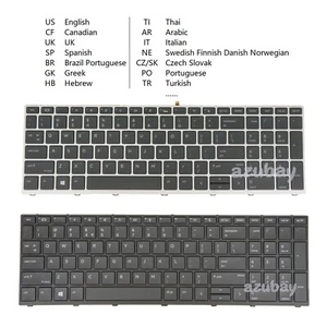 Teclado portátil para HP Probook 650 G4 G5, 450 G5, 455 G5, 470 G5 retroiluminado / sin - Imagen 1 de 35