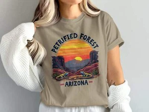 Petrified Forest Arizona Sunset Scene Graphic T-Shirts - Picture 1 of 106