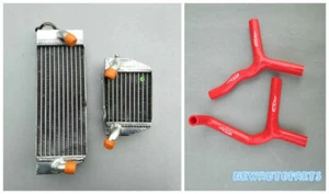 Red Aluminum radiator + Hose For KTM SX85 SX105 85 105 SX 2003-2012 09 10 2011 - Picture 1 of 6
