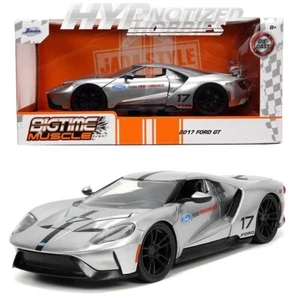  JADA 1:24 2017 FORD GT DIE-CAST SILVER 33857 - Picture 1 of 6