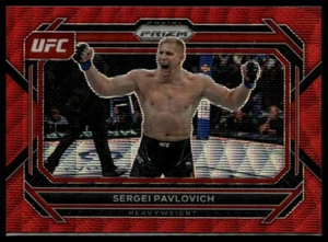 2023 Panini Prizm UFC #71 Sergei Pavlovich Ruby Wave Prizms - Picture 1 of 2