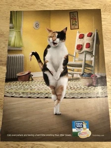 FRESH STEP - Gato divertido - Revista página completa anuncio impreso - Imagen 1 de 1