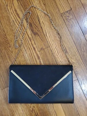 NUEVO SIN ETIQUETAS-Hecho en Italia ALDO Varina Bolso de Mano Bandolera Cuero Negro/Gamuza Foto 1 de 4