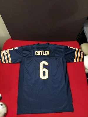Camiseta deportiva Jay Cutler #6 Chicago Bears Reebok OnField azul juvenil XL 16-18 cosida Foto 1 de 4