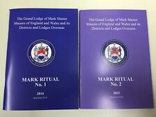 Masonic Mark Master Mason Ritual Books No 1 or No 2