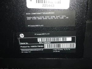 HP COMPAQ ALL IN ONE DESKTOP VS833UT#ABA 21.5" SCREEN - Picture 1 of 4