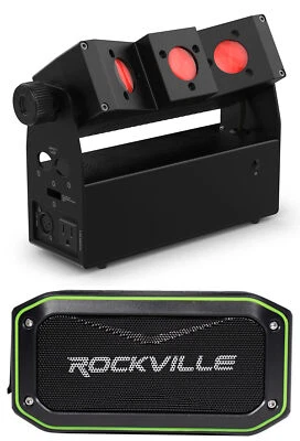 Chauvet DJ EZbeam Q3 ILS Battery-Powered DMX Wash Effect Light+Bluetooth Speaker - Image 1 of 4