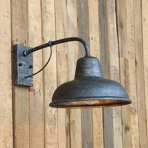 Lámpara de Pared Exterior Impermeable Hierro Bronce Vintage Industrial Lámpara de Pared Semi-Brillante - Imagen 1 de 5