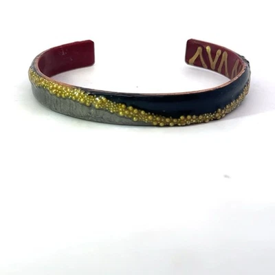 Ava Austin Studios  Cuff Gold Cuff  Bracelet Over Copper Adjustable - Image 1 of 4