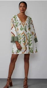 New York & Co. Women’s Dress SZ XL Green Medallion - Picture 1 of 7
