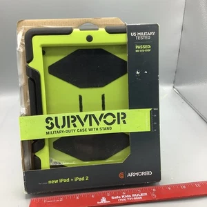 Heavy Duty Griffin Survivor All-Terrain Case with Stand for iPad - I Pad 2. 56 - Picture 1 of 4