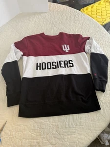 Indiana Hoosiers Crew Neck Champion S~Black/Maroon/White - Picture 1 of 7