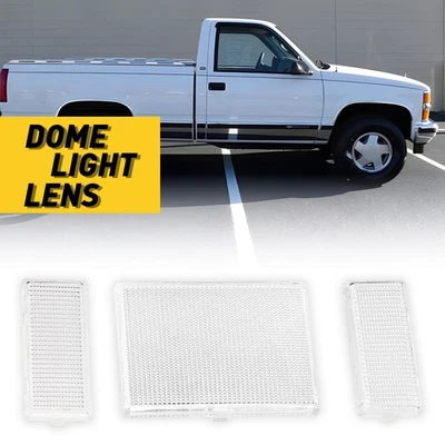 Cubierta de lente de lámpara de luz domo mapa interior transparente carcasa para Sierra GMC 1988-1998 Foto 1 de 4