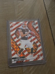 2025 Mosaic Dillon Gabriel Red White Stripe Rookie Browns RC - Picture 1 of 6