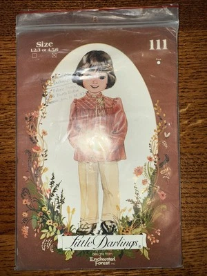 Pantalones túnica para niños Little Darlings patrón de costura #111 bosque encantado NUEVO... Foto 1 de 3