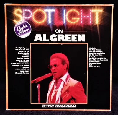 AL GREEN  "SPOTLIGHT ON"  (RARE "MINT" BEST OF VINYL X2 / U.K. RL-1981) - Image 1 of 4