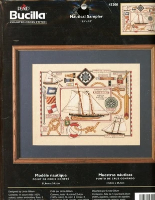 Bucilla Linda Gillum “Nautical Sampler” Kit - Image 1 of 2