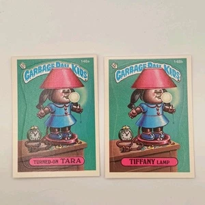 Garbage Pail Kids 148a Turned On Tara 148b Tiffany Lamp Series 4 1986 Topps - Picture 1 of 2