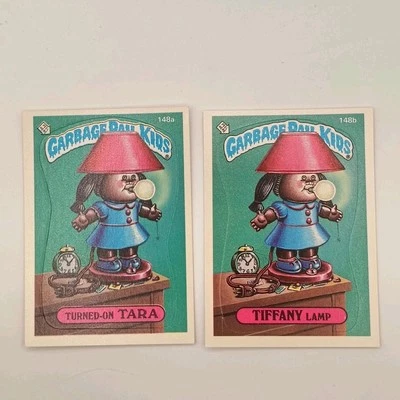 Garbage Pail Kids 148a Turned On Tara 148b Tiffany Lamp Series 4 1986 Topps - Image 1 of 2