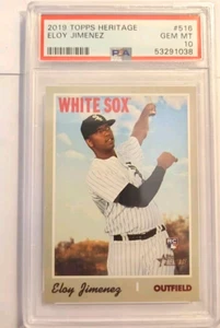 2019 Topps Heritage #516 Eloy Jimenez RC - PSA 10 - Bild 1 von 3
