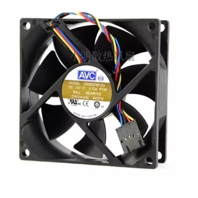 AVC DS08025B12U 8025 12V 0.70A  80mm  Dual Ball Cooling Fan - Image 1 of 3
