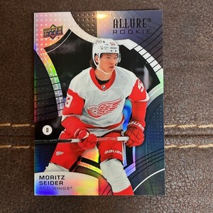 2021-22 Upper Deck Allure #130 Moritz Seider (RC) -Black Rainbow-Red Wings