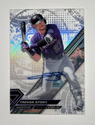 2017 Topps High Tek Trevor Story Auto Colorado Rockies #HT-TS - Image 1 of 3