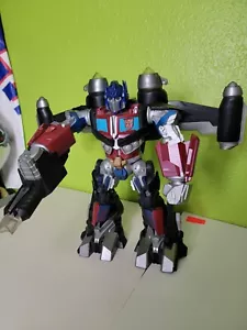 Hasbro Transformer Mega Power Bots Jet Optimus Prime 12" Figure Action Toy - Picture 1 of 9