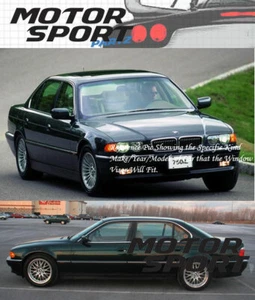 Outside Mount 2MM Vent Visors Deflector 4pcs BMW E38 740iL 750iL 95-01 1995-2001 - Picture 1 of 6