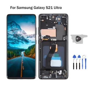 For Samsung Galaxy S21 Ultra LCD Display Touch Screen Digitizer + Frame Replace - Picture 1 of 13