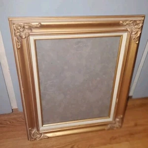 VTG Highly Ornate SYROCO & GESSO Wood Frame Gold Gilt Raised Detail 19"x16"! - Picture 1 of 6