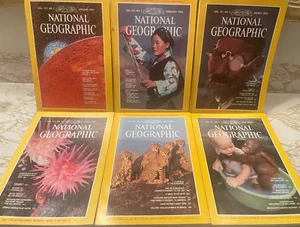 Set Of 6 National Geographic Magazine Jan - Jun 1980 - Picture 1 of 2