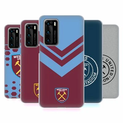 OFFICIAL WEST HAM UNITED FC CREST GRAPHICS SOFT GEL CASE FOR HUAWEI PHONES 4 - Image 1 of 4