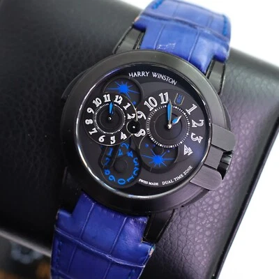 Harry Winston Ocean Dual Time Edición PVD Limitada 400 400-MATZ44ZK Harry Winston Foto 1 de 4