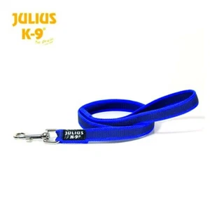 Julius K9 Guinzaglio cane super grip Blu 20 mm x 1,2 mt. con maniglia e anello - Foto 1 di 1