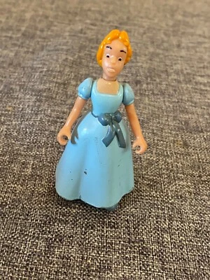 Disney Store Peter Pan Wendy Darling Articulated Figure 3" Tall Cake Topper - Image 1 of 2