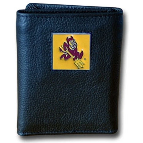 NEW Arizona State Sun Devils Leather Tri-fold Wallet Cover