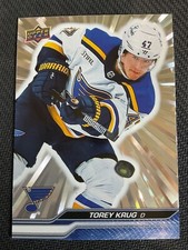 Torey Krug 2023-24 Upper Deck Outburst Silver Parallel Card #160