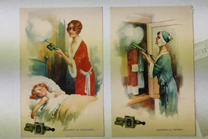 PUBBLICITA' INSETTICIDA TANAT-LOTTO 2 CARTOLINE-C45-152 - Picture 1 of 1