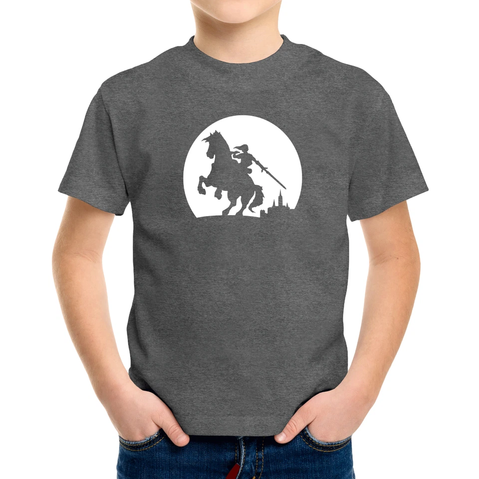 Toddler Kids Tee Youth T-Shirt Legend of Zelda Link Rider Under Moonlight 2T~XL - Image 1 of 4