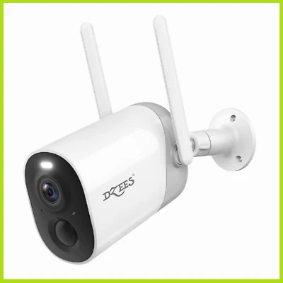 DZEES CG2 SECURITY CAMERA Dzees Wireless Outdoor Security Camera WiFi 2K HD Color Night Vision Home Cam