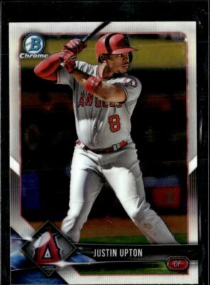 Lote de 5 tarjetas Bowman Chrome Justin Upton LA Angels #60 2018 Foto 1 de 2
