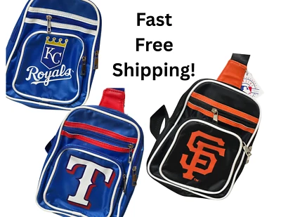 MLB Texas Rangers SF Giants KC Royals Mini Cross Sling Bag Pack NEW licensed - Изображение 1 из 4