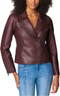 [Blanknyc] Womens Luxury Clothing Semi Fitted Vegan Leather Motorcycle Jacket