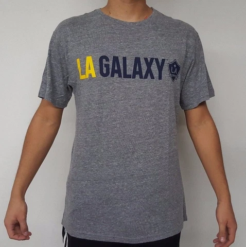 Los Angeles Galaxy MLS Men's adidas Gray Heather Tee Crew Neck TShirt NWT Medium Cover