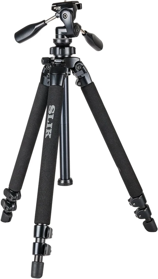 SLIK Pro 400DX Tripod Legs - with 3-Way Pan/Tilt Quick Release Head - Image 1 of 4