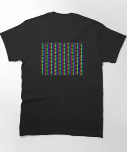 Camiseta Clásica Cromaclear Máscara Ranura Patrón CRT - Imagen 1 de 4