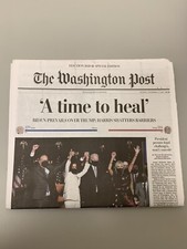 JOE BIDEN TIME TO HEAL Special Election Washington Post Ed Newspaper 11/8/2020